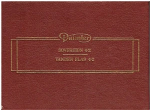 DAIMLER SOVEREIGN 4.2 & VANDEN PLAS 4.2 S3 ORIG. 1979 OWNER INSTRUCTION HANDBOOK - Picture 1 of 1