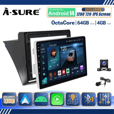 Für VW T5 Multivan Transporter 10-15 4+64GB Android 14 Autoradio Carplay GPS Kam - Bild 1 von 4