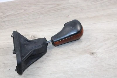 95-01 BMW E38 750IL 740I 740LI PERILLA DE CAMBIO DE MADERA GRANO Y BOTA DE CAMBIO DE CUERO Foto 1 de 4