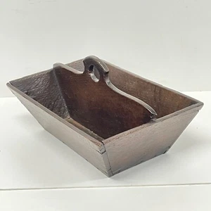 Antiker georgianischer Eichenbesteck Messerkasten 19. Jh. Landhausküche Kitchenalia - Bild 1 von 12