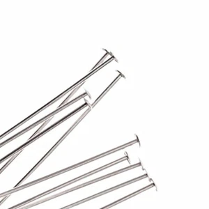 100 pz CHIODINI A T ARGENTO componenti minuteria bigiotteria gioielli bijoux - Foto 1 di 1