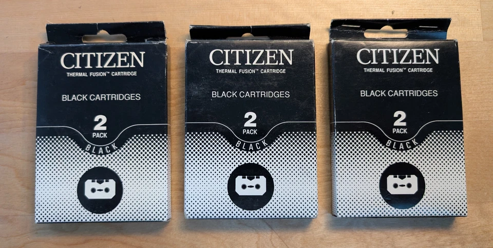 Citizen Thermal Ribbon Black - RA37900-1S | 3 packages - 6 cartridges - Image 1 of 3