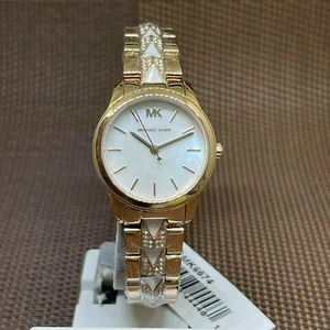 Reloj para mujer Michael Kors MK6674 Runway Mercer tono oro rosa acero inoxid... - Imagen 1 de 7