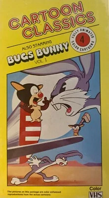 Cartoon Classics Bugs Bunny VHS Rare Animation OOP New Factory Sealed- 4 Cartoon - Image 1 of 4
