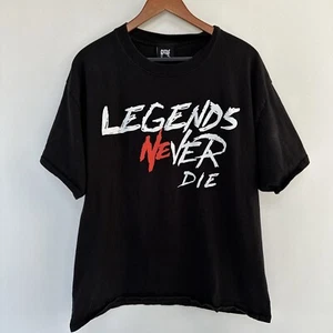 Juice WRLD x Revenge "Legends Never Die" schwarzes Shirt Herren XL Kurzarm T-Shirt - Bild 1 von 12