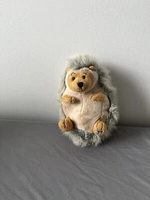 Ganz Webkinz Hedgehog Brown Tan Cute Furry Soft Plush Stuffed Animal Toy 8” GUC - Image 1 of 4