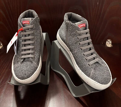 Camper Women's 39 Peu Touring Ankle Boots, Grey/Black Recycled Wool, Retail $160 - image 1 of 4