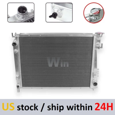 Radiador de 3 filas para Dodge Ram 1500 2002-2008 3,7 L 4,7 L 5,7 L 5,9 L todo aluminio Foto 1 de 4