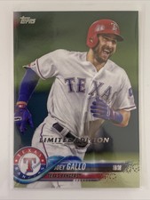 2018 Topps Baseball Joey Gallo #326 Series 1 Limited Edition Texas Rangers