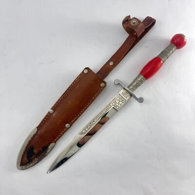 Vintage G.C. Cuchillo de hoja fija con funda Co SOLIGEN Germany 440 High Life 6" Foto 1 de 4