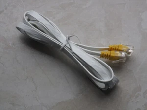 LAN - Kabel 140 cm RJ45 weiss/gelb Netzwerk PC, Computer, Bastler - Bild 1 von 8