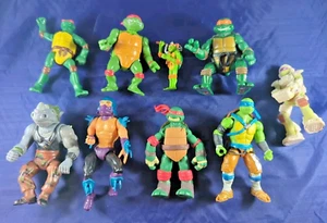 Lot Of Action Figures Toys 9 - Teenage Ninja Turtles- TMNT Shredder, Rocksteady - Picture 1 of 4