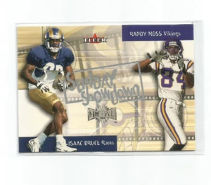 RANDY MOSS /ISAAC BRUCE 2000 FLEER METAL SUNDAY SHOWDOWN INSERT CARD #3SS - Picture 1 of 2