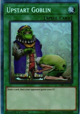 UPSTART GOBLIN HOLO YuGiOh YU GI OH Custom Anime Collectible Card - Image 1 of 2