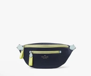 Kate Spade New York Chelsea Colorblock Nylon Belt Bag Fanny Pack In Blazer Blue - Picture 1 of 8