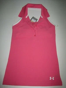 $54.99 UNDER ARMOUR HEATGEAR TOP SIN MANGAS 1219041 676 ROSA MUJER TALLA S NUEVO CON ETIQUETAS - Imagen 1 de 7