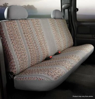 FIA TR44 GRAY Universal Truck Wrangler Saddle Blanket Bench Seat Cover Gray - Image 1 of 2