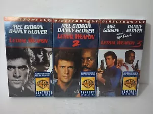 Lethal Weapon + 2 + 3 Director's Cut VHS Warner 1998 NEW SEALED - Picture 1 of 8