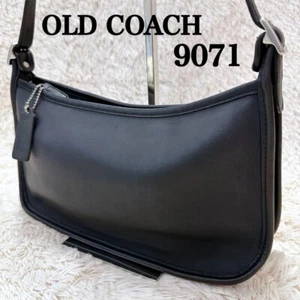 Vintage Old Coach 9071 Schultertasche schwarz Made in USA echt aus Japan - Bild 1 von 15