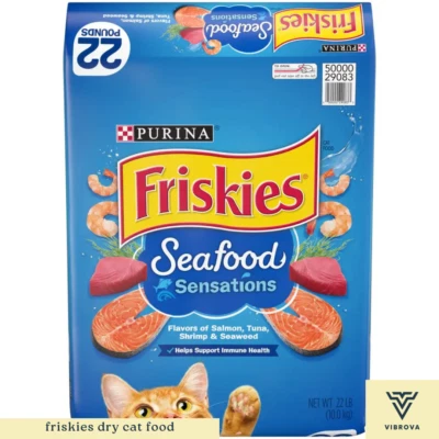 Friskies Cibo Secco per Gatti | Frutti di Mare con Salmone Tonno Gamberetti e Alghe 22 libbre - Immagine 1 di 4