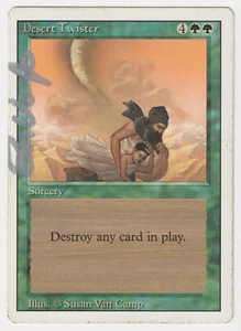 Silver Signed Desert Twister MP Revised Artist Susan Van Camp 1994 MTG Magic EDH - Picture 1 of 2