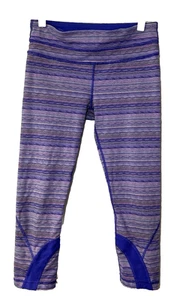 LULULEMON Mujer Talla 6 Multicolor Leggings Cortos Yoga Correr Correr Prendas Activas - Imagen 1 de 7