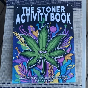 Stoner Activity Book - Psychedelic Coloring Pages, Word Searches, Trippy Mazes - Picture 1 of 17