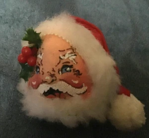 Gebraucht: Vintage. Annalee 2 Zoll Weihnachtsmann Pin. Copyright 1965. Blaue Augen. - Bild 1 von 2
