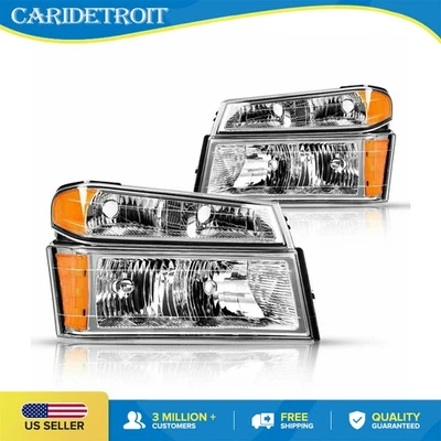 Headlight Assembly for 2004-2012 Chevy Colorado GMC Canyon Left Right Halogen - Image 1 of 4