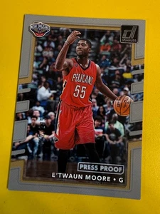 68104 2017-18 Donruss Press Proof Plata #95 E'Twaun Moore Pelicans 72/299 - Imagen 1 de 3