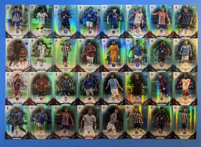 Lote de tarjetas SP Rookie Topps UEFA cromadas Aqua Prizm (64) 2024-25 Foto 1 de 2
