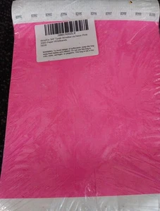 WristCo 3/4" In Inch Paper Wristbands 2000 Neon Pink NIP Free Shipping M34 - Picture 1 of 1