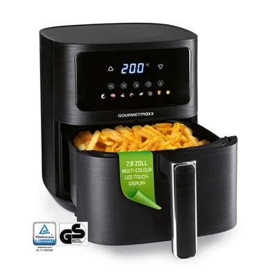 GOURMETmaxx Heißluftfritteuse AirGenius 4,5L Airfryer 1500W Friteuse ohne Öl - Bild 1 von 4