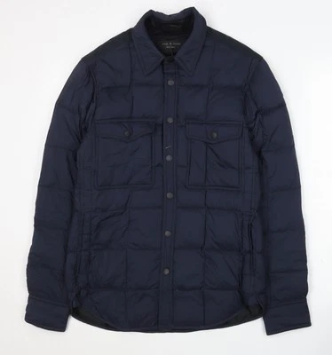 Rag & Bone Men's Blue XS Puffer Jacket - Image 1 of 4
