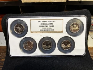 U.S. - 2003-S State Quarters Clad Proof Set in multi-holder (NGC PF70 - Picture 1 of 2