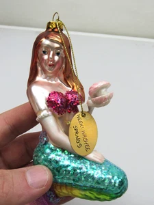 Weeki Wachee Springs Meerjungfrau Ornament Weihnachten Glas Vintage - Bild 1 von 9