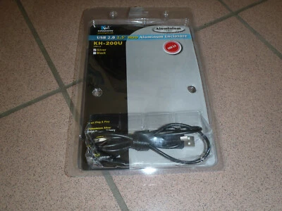 New KINGWIN Portable Aluminum External Storage USB Enclosure Case Only - Image 1 of 2