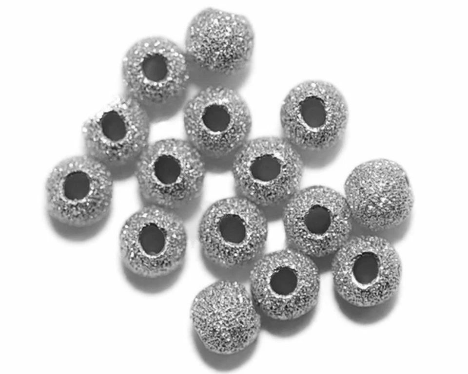 12002 - 15 KUGELN AUS 925-er SILBER 3 MM DIAMANTIERT - Bild 1 von 1