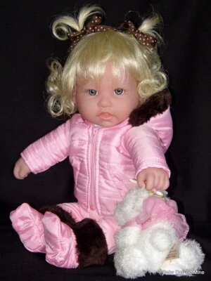 New Berenguer Girl Toddler Doll w/ Makeover, Ski Time - Pacifier and Box 16" - Image 1 of 4