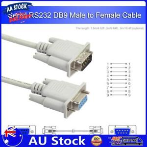 AU Serial RS232 9-Pin Male to Female DB9 9-Pin Converter Extension Cable(1.5m)