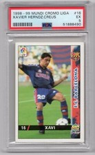 1998 Panini Mundicromo Liga Xavi Xavier Hernandez RC ROOKIE #16 PSA 5 EX