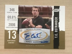 2008 Sage Hit T.C Ostrander Autograph RC #A13 Stanford -Auto/250 - Picture 1 of 2