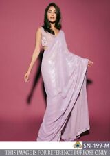 Bollywood Sequin Work Sari Saree Georgette Indian Designer Party Wear Lehenga