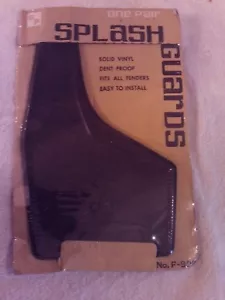 DE COLECCIÓN DISEÑO CORONA NEGRA ALETAS DE BARRO SALPICADURAS GUARDABARROS 40 50s 60s ACCESORIO - Imagen 1 de 2