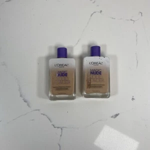 Lot de 2 bouteilles LOREAL MAGIC NUE POUDRE LIQUIDE PERFECTIONNEMENT MAQUILLAGE 318 BUFF NATUREL - Photo 1/4