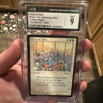 Arabian Nights Army of Allah Light CGC 9 Graded Magic MTG (6646) - Image 1 of 4