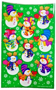 Sandylion VERY RARE CHRISTMAS Snowman Scrapbook Maxi Stickers A 15 VNTG LAST ONE - Picture 1 of 1