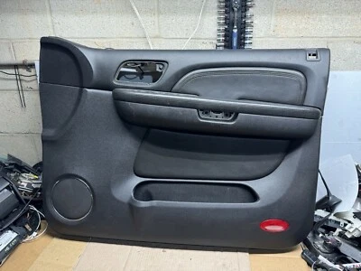 2007-2009 CADILLAC ESCALADE Yukon Tahoe Front Door Panel RIGHT PASSENGER Black Foto 1 de 4