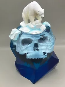 Mighty Jaxx Global Warming Polar Bear & Skull Iceberg Statue Kerby Rosanes - Picture 1 of 16