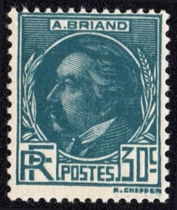 W0443 FRANCE 1933 Celebrities - Aristide Briand   Yvert 291 MH - Picture 1 of 2